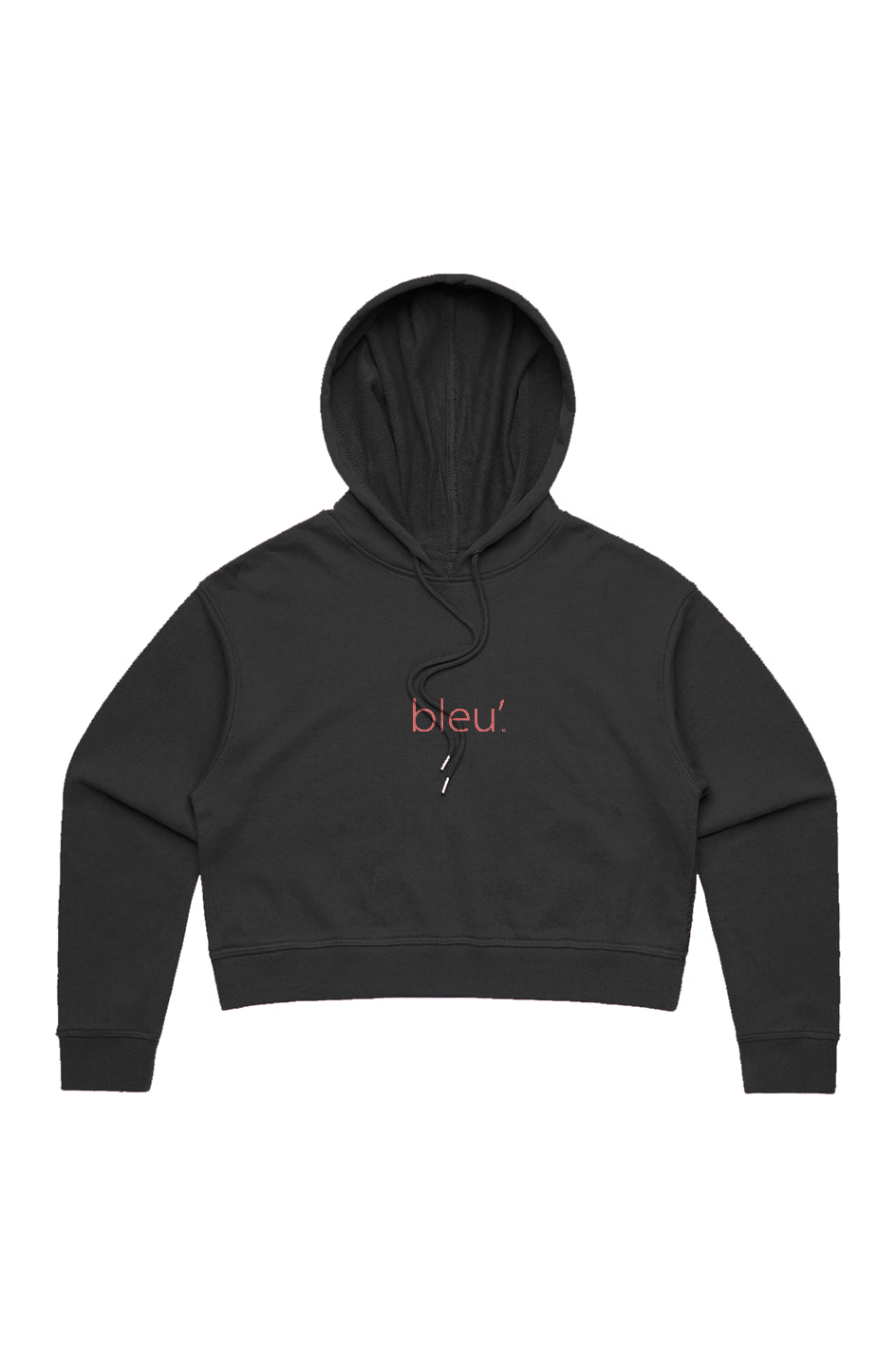 Bleu'-WOMENS CROP HOOD EMBROIDED