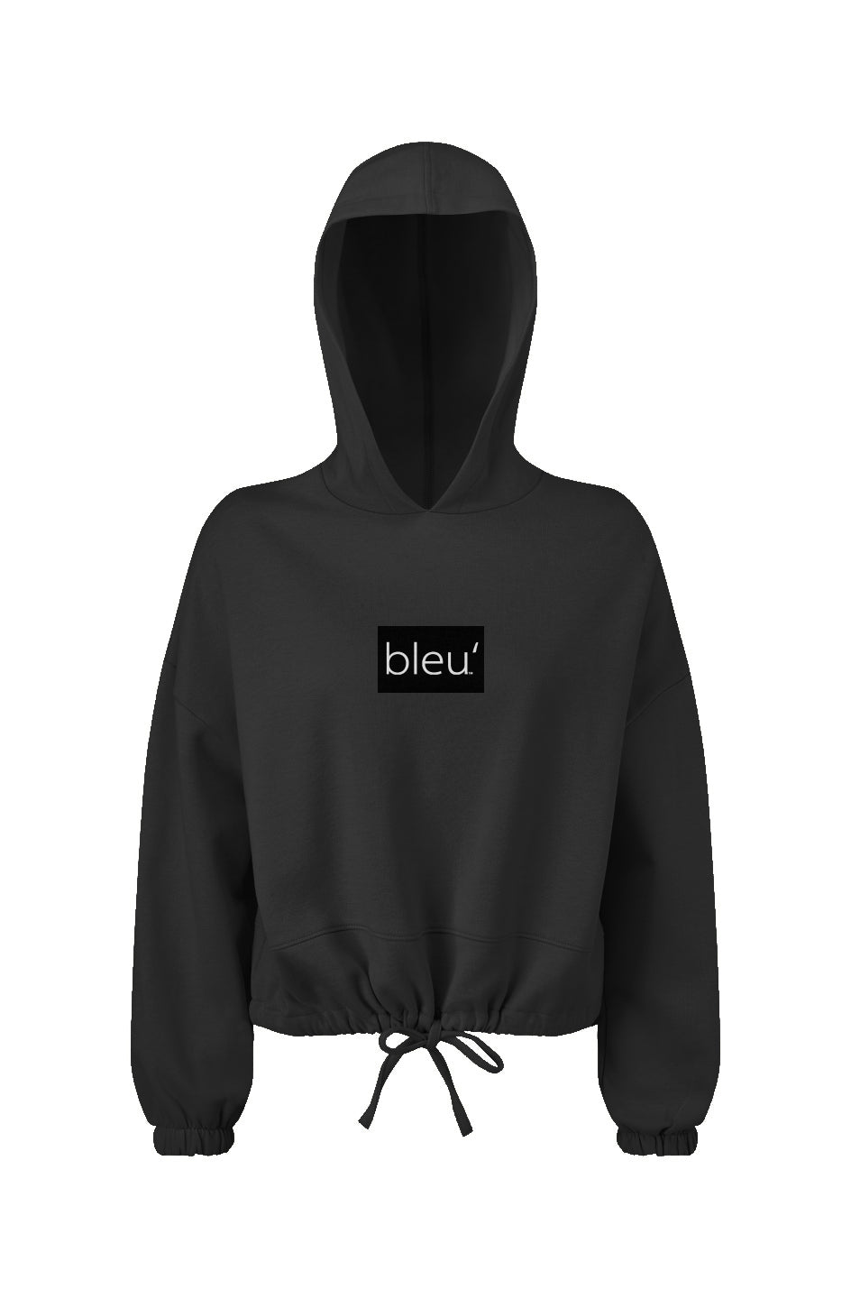 Bleu' Clothing co - Cropped Oversized Hooded Sweatshirt